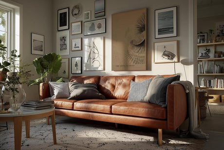 Paul Sinus Wandbild in 40x60cm The Sepia Sunrise – Zeitlose Wellen in warmen Sepiatönen für stilvolle Räume