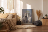 Paul Sinus Wandbild in 40x60cm The Silent Bloom – Surreale Darstellung zweier Figuren mit Blumenmotiv