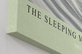 Paul Sinus Wandbild in 40x60cm The Sleeping Muse – Elegante Darstellung eines in feinen Linien gearbeiteten weiblichen Gesichts in sanfter Ruhe
