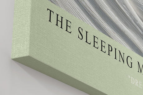 Paul Sinus Wandbild in 40x60cm The Sleeping Muse – Elegante Darstellung eines in feinen Linien gearbeiteten weiblichen Gesichts in sanfter Ruhe