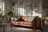 Paul Sinus Wandbild in 40x60cm The Sleeping Muse – Elegante Darstellung eines in feinen Linien gearbeiteten weiblichen Gesichts in sanfter Ruhe