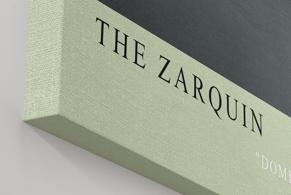 Paul Sinus Wandbild in 40x60cm The Zarquin – Futuristisches Supersportwagen-Design in tiefschwarzer Lackierung vor dunklem Hintergrund