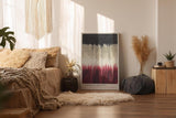 Paul Sinus Wandbild in 40x60cm Tones of Gravity – Abstraktes Kunstwerk mit harmonischen Farbverläufen in Schwarz, Beige und Rot