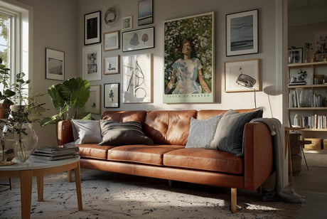 Paul Sinus Wandbild in 40x60cm Touch of Heaven – Sommerliches Porträt einer Frau im weißen Kleid, liegend in einem Meer aus weißen Blumen