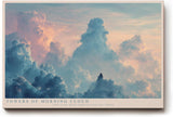 Paul Sinus Wandbild 120x80cm Towers of Morning Cloud Dramatische Wolkenformation Himmel Landschaft Kunst fuer Wohnzimmer Schlafzimmer und Büro