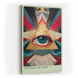 Paul Sinus Wandbild in 40x60cm Triangle of Sight Geometrisches Auge im goldenen Dreieck