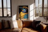 Paul Sinus Wandbild in 40x60cm Tropical Nobility – farbintensives Porträt eines exotischen Vogels für ausdrucksstarke Raumgestaltung