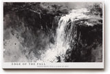Paul Sinus Wandbild 120x80cm Wasserfall abstrakte Landschaft schwarz weiss moderne Naturkunst Leinwand Wanddekoration kraftvolles Naturmotiv fuer Wohnzimmer Büro