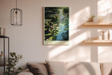 Paul Sinus Wandbild in 40x60cm Water Garden Seerosen und Wasserpflanzen im sonnigen Gartenteich