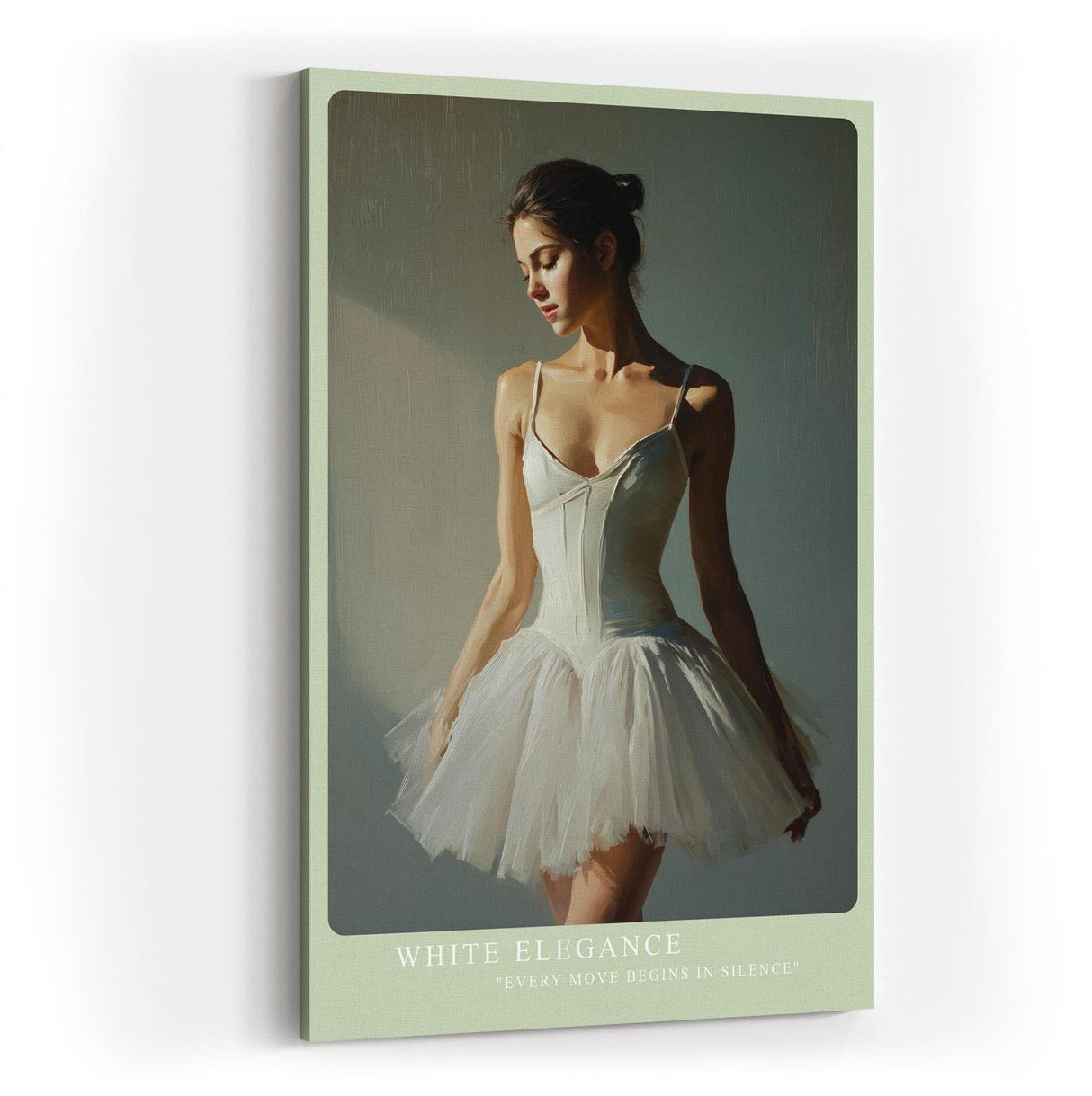 Paul Sinus Wandbild in 40x60cm White Elegance – stilvolles Ballettmotiv in klassischer Darstellung für zeitlose Raumgestaltung