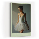 Paul Sinus Wandbild in 40x60cm White Elegance – stilvolles Ballettmotiv in klassischer Darstellung für zeitlose Raumgestaltung