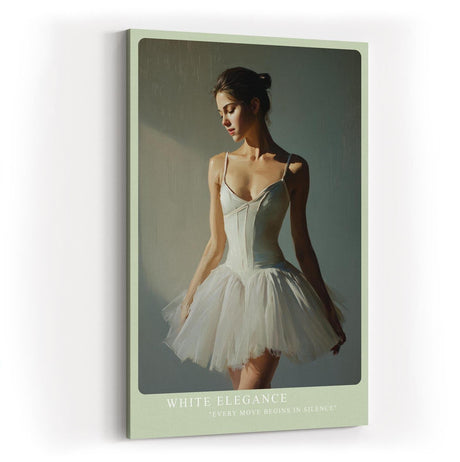 Paul Sinus Wandbild in 40x60cm White Elegance – stilvolles Ballettmotiv in klassischer Darstellung für zeitlose Raumgestaltung