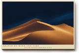 Paul Sinus Wandbild 120x80cm Wuestenduene bei Nacht minimalistische Landschaft Naturfotografie warme Sandfarben stilvolle Wanddekoration fuer Wohnzimmer Büro