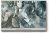 Paul Sinus Wandbild 120x80cm abstrakte Blume modern grau beige floral Kunst Kunstdruck grosses Kunstbild elegante Wanddekoration fuer Wohnzimmer Büro Flur