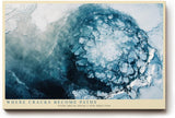 Paul Sinus Wandbild 120x80cm abstrakte Eisstruktur blau weiss moderne Textur Kunst Kunstdruck grosses Wandbild 120x80cm elegante Wanddekoration fuer Wohnzimmer Büro