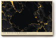 Paul Sinus Wandbild 120x80cm abstrakte Goldstruktur schwarz gold moderne Kunst Marmor Effekt luxuriöse