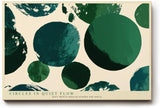 Paul Sinus Wandbild 120x80cm abstrakte Kreise gruen moderne Kunst minimalistische Formen grafisches Design Kunstdruck stilvolle Wanddekoration fuer Wohnzimmer Büro Flur