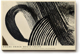 Paul Sinus Wandbild 120x80cm abstrakte Linien Kunst schwarz weiss modernes grafisches Muster minimalistische Wanddekoration fuer Wohnzimmer Büro