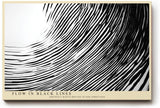 Paul Sinus Wandbild 120x80cm abstrakte Linienkunst Schwarz Weiss moderne grafische Wellen Struktur minimalistisches Kunstbild stilvolle Wanddekoration für Wohnzimmer Büro Flur