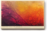 Paul Sinus Wandbild 120x80cm abstrakte Makrostruktur in Rot Orange fließende Formen moderne Kunst stilvolle Wanddekoration fuer Wohnzimmer Büro