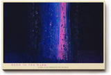 Paul Sinus Wandbild 120x80cm abstrakte Neonfarben in Blau und Pink moderne Lichtkunst mystisches Kunstbild stilvolle Wanddekoration für Wohnzimmer Büro Atelier