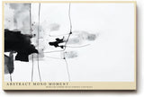 Paul Sinus Wandbild 120x80cm abstrakte Schwarz Weiss Kunst minimalistische Tusche Linien moderne Monochrom Malerei stilvolles Kunstbild für Wohnzimmer Büro Flur