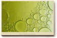 Paul Sinus Wandbild 120x80cm abstrakte Wasserblasen gruen Makrofotografie moderne Fluid Struktur Kunstbild stilvolle Wanddekoration fuer Wohnzimmer Büro