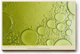 Paul Sinus Wandbild 120x80cm abstrakte Wasserblasen gruen Makrofotografie moderne Fluid Struktur Kunstbild stilvolle Wanddekoration fuer Wohnzimmer Büro