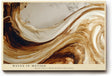 Paul Sinus Wandbild 120x80cm abstrakte Wellen Kunst modern beige braun fliessende Formen Kunstdruck grosses Wandbild 120x80cm elegante Wanddekoration fuer Wohnzimmer Büro