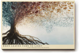 Paul Sinus Wandbild 120x80cm abstrakter Baum Jahreszeiten Kunst modern naturfarben Kunstdruck grosses Natur Kunstbild stilvolle Wanddekoration fuer Wohnzimmer Büro Flur