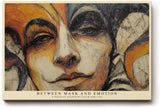 Paul Sinus Wandbild 120x80cm abstraktes Frauenportrait modern maskenstil Kunst Kunstdruck grosses Wandbild 120x80cm elegante Wanddekoration fuer Wohnzimmer Büro