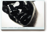 Paul Sinus Wandbild 120x80cm abstraktes Porträt schwarze Flüssigkeit moderne Fotokunst dramatische Kontraste geheimnisvolle Atmosphäre großes Kunstbild moderne