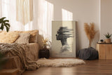 Paul Sinus Wandbild in 40x60cm digitales Profilporträt – modernes Kunstmotiv in Linienund Schaltkreisoptik