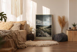 Paul Sinus Wandbild in 40x60cm dramatische Landschaft unter schweren Wolken – stimmungsvolles Naturmotiv für ausdrucksstarke Raumgestaltung