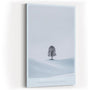 Paul Sinus Wandbild in 40x60cm einzelner Baum im Winter – minimalistisches Naturmotiv in kühlen Farbtönen