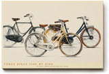 Paul Sinus Wandbild 120x80cm klassische Fahrraeder Illustration Vintage Stil moderne Kunst Kunstdruck stilvolle Wanddekoration fuer Wohnzimmer Flur Büro Fahrradliebhaber