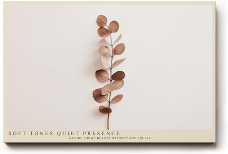 Paul Sinus Wandbild 120x80cm minimalistische Pflanzen Illustration warme Naturtoene moderne botanische Kunst stilvolle Wanddekoration fuer Wohnzimmer Büro