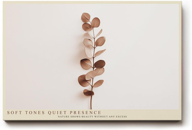 Paul Sinus Wandbild 120x80cm minimalistische Pflanzen Illustration warme Naturtoene moderne botanische Kunst stilvolle Wanddekoration fuer Wohnzimmer Büro