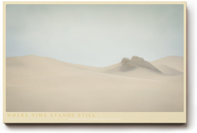Paul Sinus Wandbild 120x80cm minimalistische Wuestenlandschaft Sandduenen ruhige Naturfotografie sanfte Beige Toene modernes Landschaftsbild stilvolle Wanddekoration fuer Wohnzimmer Büro