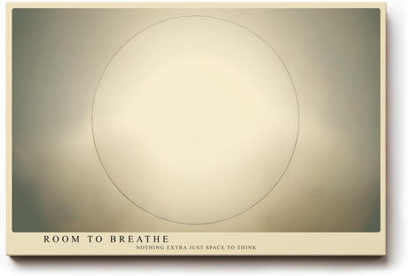 Paul Sinus Wandbild 120x80cm minimalistischer Kreis abstrakte geometrische Kunst in sanften Beigetönen modernes Designbild stilvolle Wanddekoration für Wohnzimmer Büro