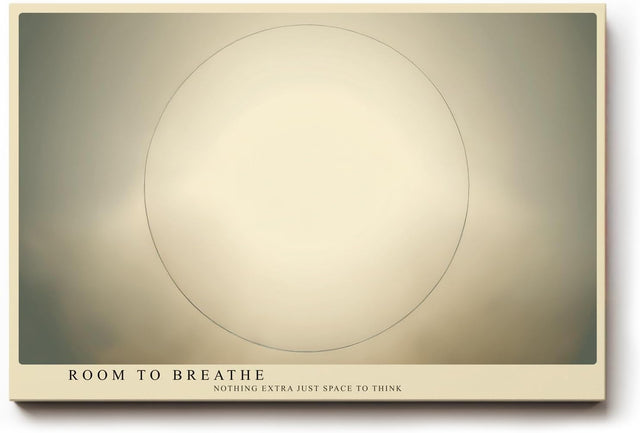 Paul Sinus Wandbild 120x80cm minimalistischer Kreis abstrakte geometrische Kunst in sanften Beigetönen modernes Designbild stilvolle Wanddekoration für Wohnzimmer Büro