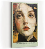 Paul Sinus Wandbild in 40x60cm modernes Frauenporträt in Collagenoptik – facettenreiche Kunst für zeitgemäße Wohnund Arbeitsräume