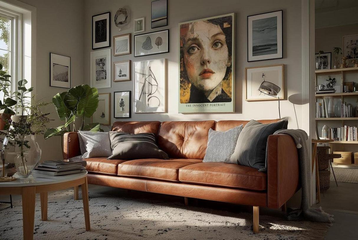 Paul Sinus Wandbild in 40x60cm modernes Frauenporträt in Collagenoptik – facettenreiche Kunst für zeitgemäße Wohnund Arbeitsräume
