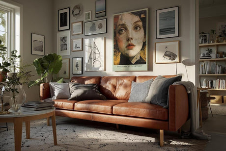 Paul Sinus Wandbild in 40x60cm modernes Frauenporträt in Collagenoptik – facettenreiche Kunst für zeitgemäße Wohnund Arbeitsräume