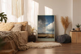 Paul Sinus Wandbild in 40x60cm toskanische Felder unter imposantem Himmel – mediterranes Landschaftsmotiv für warme Wohnakzente