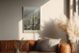 Paul Sinus Wandbild in 40x60cm urbane Megacity – detailreiches Stadtmotiv mit dichter Hochhausarchitektur