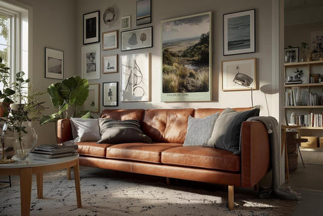 Paul Sinus Wandbild in 40x60cm weite Landschaft mit Gräsern und Panoramablick – atmosphärisches Naturmotiv für entspannte Wohnund Arbeitsräume