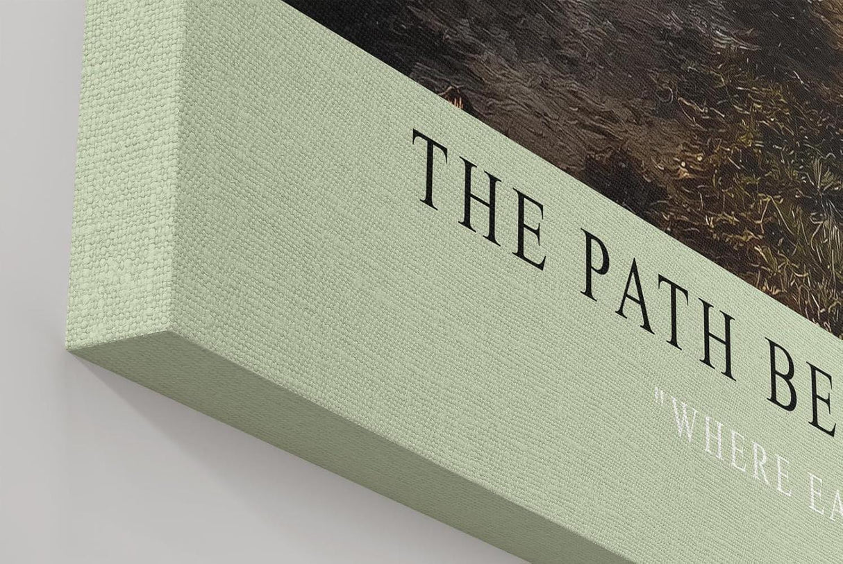 Paul Sinus Wandbild in 40x60cm weiter Feldweg unter wechselndem Himmel – atmosphärisches Landschaftsmotiv für natürliche Raumakzente