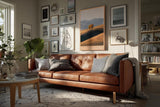 Paul Sinus Wandbild in 40x60cm zwei Bäume in goldener Hügellandschaft – harmonisches Naturmotiv mit sanften Farbtönen