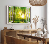 Wandbilder Fensterblick Sinus Art